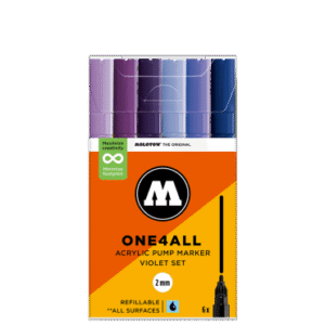 Molotow One4All 127HS Blue Set - 2mm Round Tip (6)